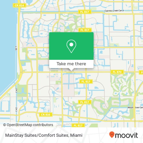 MainStay Suites/Comfort Suites map