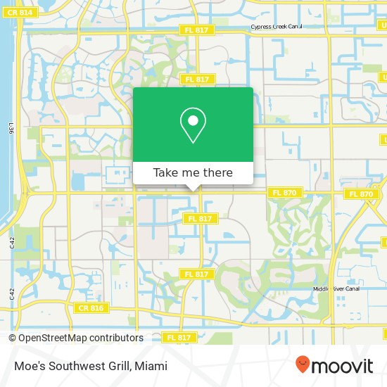 Mapa de Moe's Southwest Grill