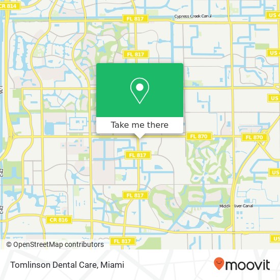 Tomlinson Dental Care map