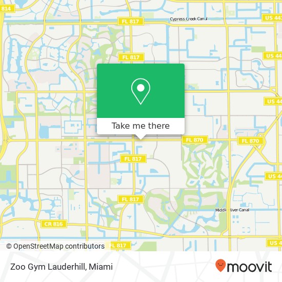 Zoo Gym Lauderhill map