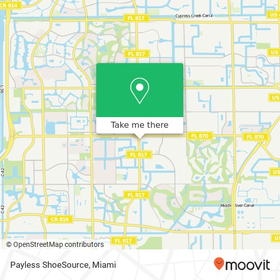 Mapa de Payless ShoeSource