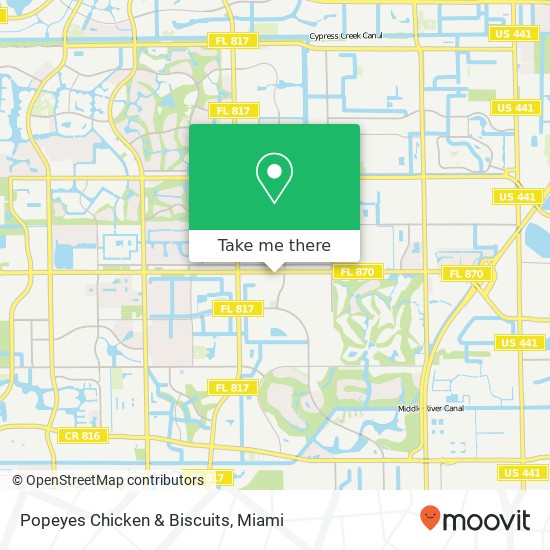 Popeyes Chicken & Biscuits map