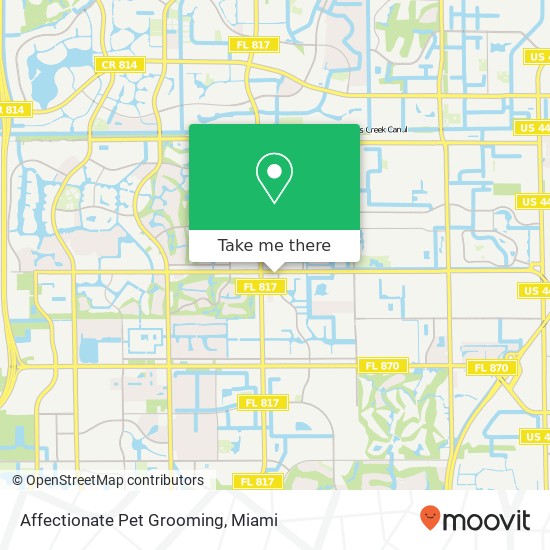 Mapa de Affectionate Pet Grooming