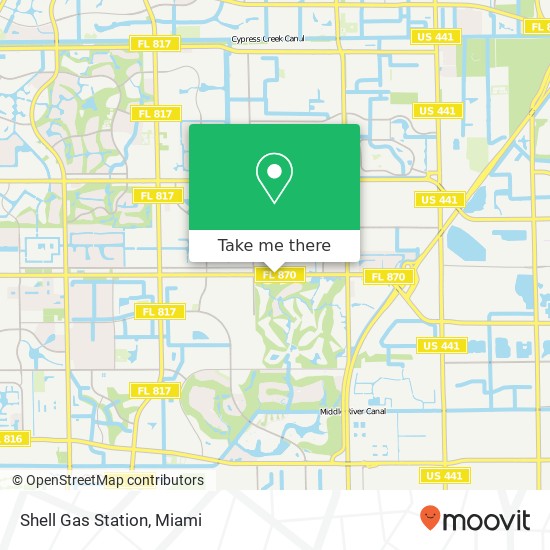 Mapa de Shell Gas Station