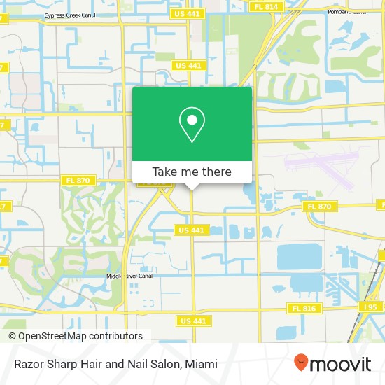 Razor Sharp Hair and Nail Salon map