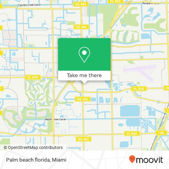Palm beach florida map