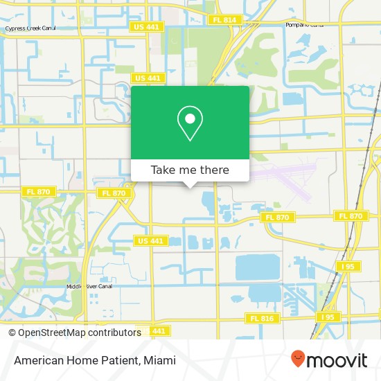 Mapa de American Home Patient