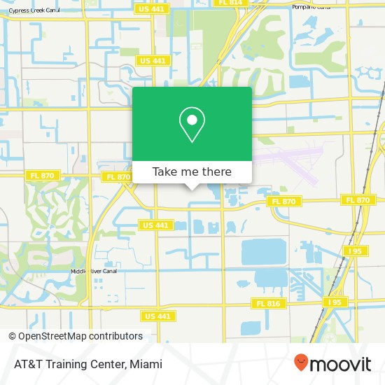 Mapa de AT&T Training Center