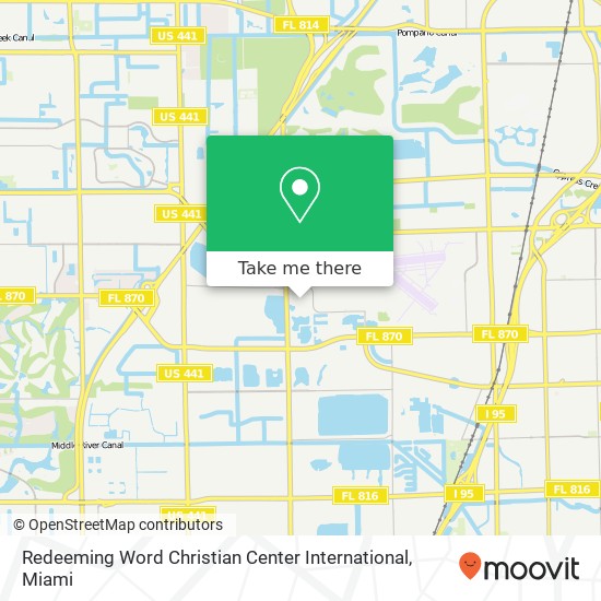 Mapa de Redeeming Word Christian Center International