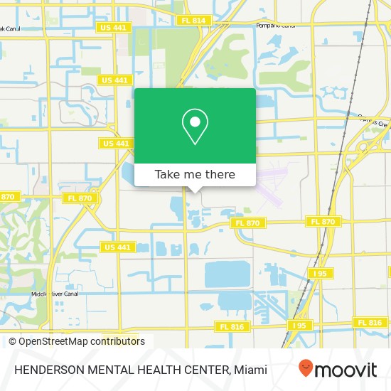 HENDERSON MENTAL HEALTH CENTER map