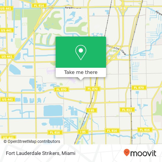 Fort Lauderdale Strikers map