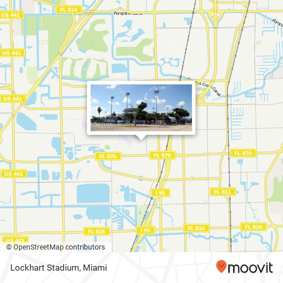 Lockhart Stadium map