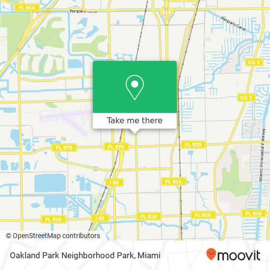 Oakland Park Neighborhood Park map