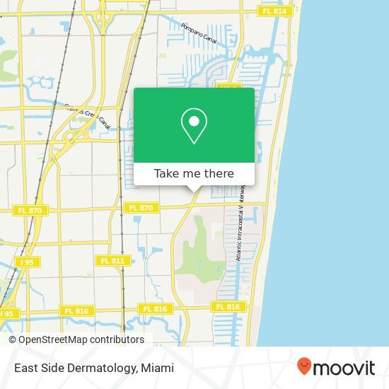 Mapa de East Side Dermatology
