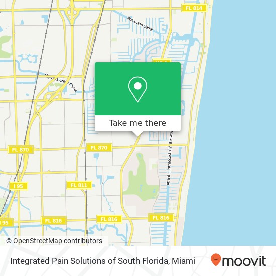 Integrated Pain Solutions of South Florida map