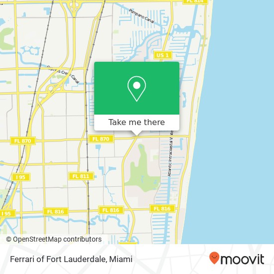 Ferrari of Fort Lauderdale map