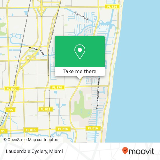 Lauderdale Cyclery map