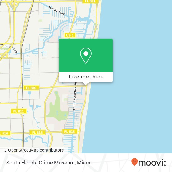 South Florida Crime Museum map