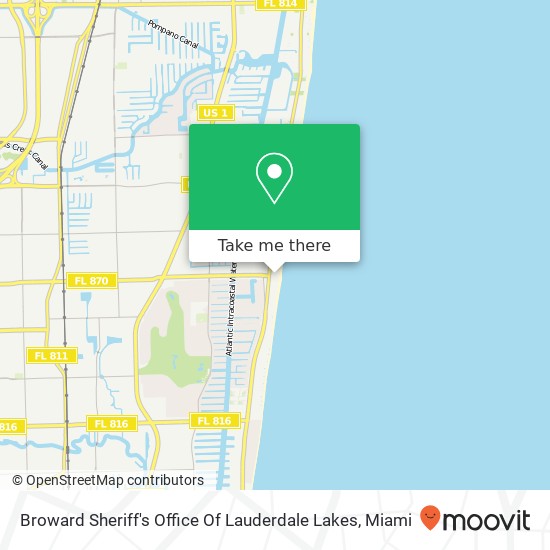 Broward Sheriff's Office Of Lauderdale Lakes map