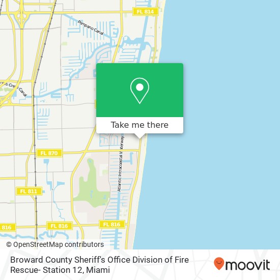 Broward County Sheriff's Office Division of Fire Rescue- Station 12 map