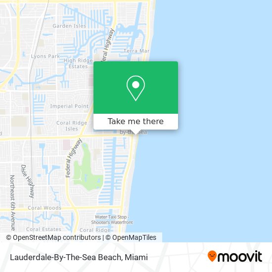 Mapa de Lauderdale-By-The-Sea Beach