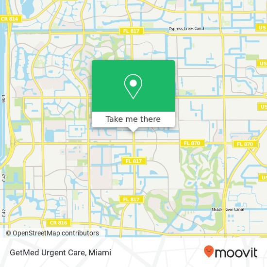 GetMed Urgent Care map