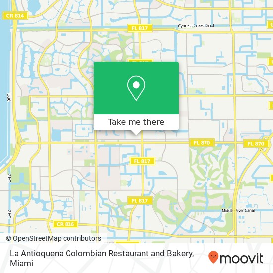 La Antioquena Colombian Restaurant and Bakery map