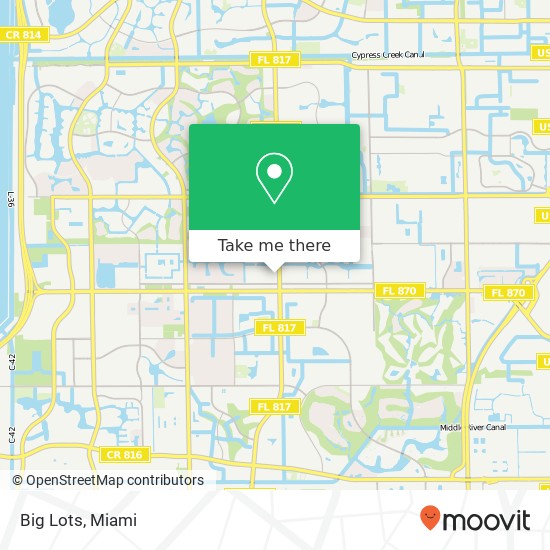 Mapa de Big Lots