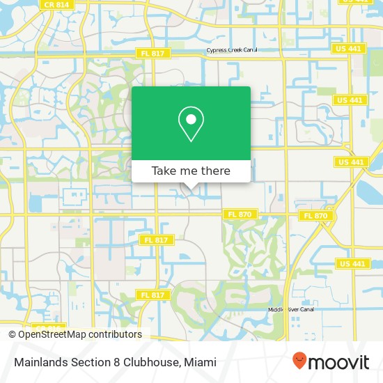 Mapa de Mainlands Section 8 Clubhouse