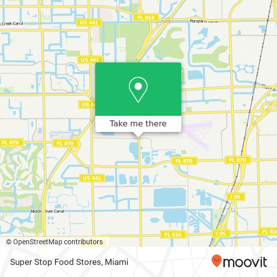 Super Stop Food Stores map