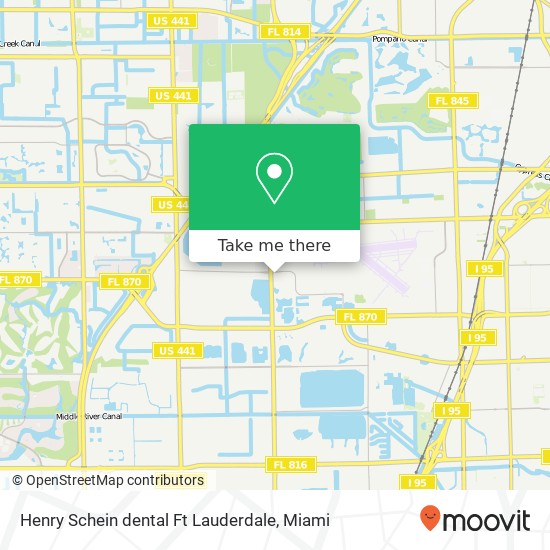 Mapa de Henry Schein dental Ft Lauderdale