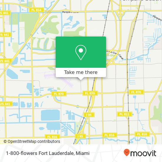 1-800-flowers Fort Lauderdale map