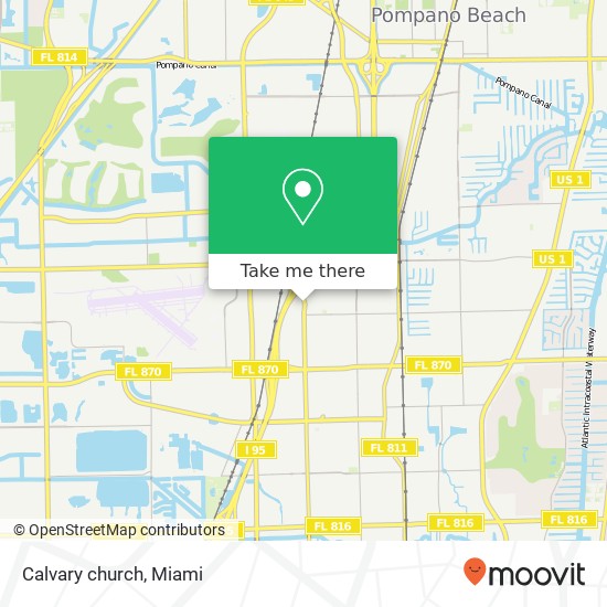 Calvary church map