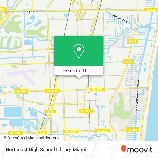 Northeast High School Library map