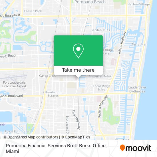 Primerica Financial Services Brett Burks Office map