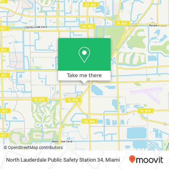 North Lauderdale Public Safety Station 34 map