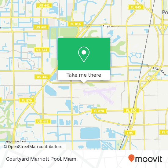 Mapa de Courtyard Marriott Pool