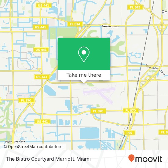 The Bistro Courtyard Marriott map