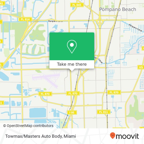 Towmax/Masters Auto Body map