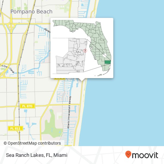 Sea Ranch Lakes, FL map