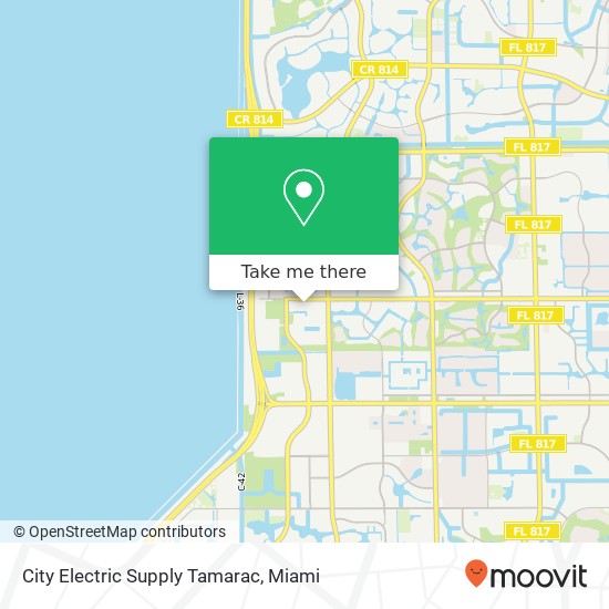 Mapa de City Electric Supply Tamarac