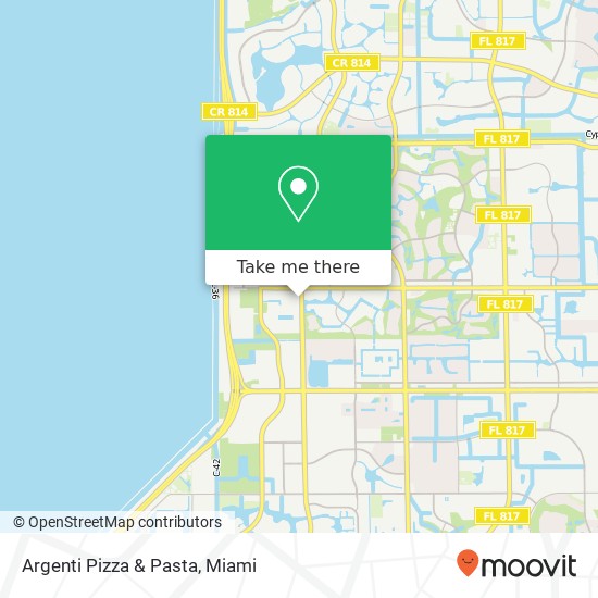 Mapa de Argenti Pizza & Pasta