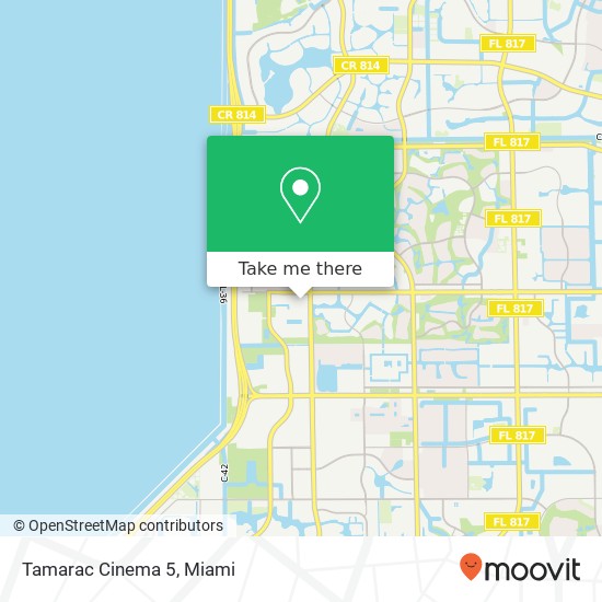 Mapa de Tamarac Cinema 5