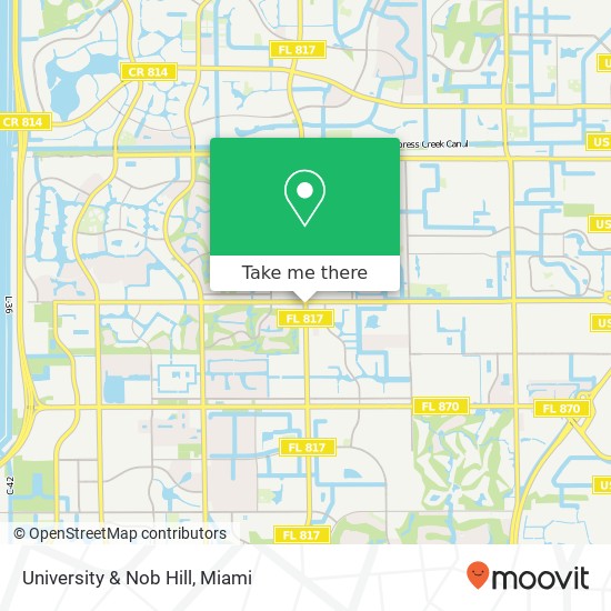 University & Nob Hill map