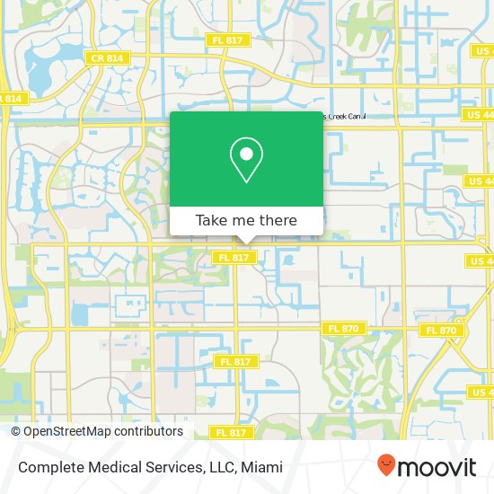 Mapa de Complete Medical Services, LLC