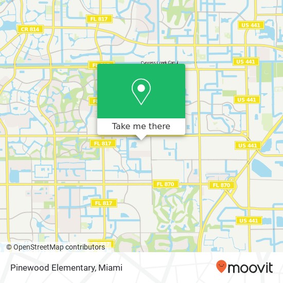 Pinewood Elementary map