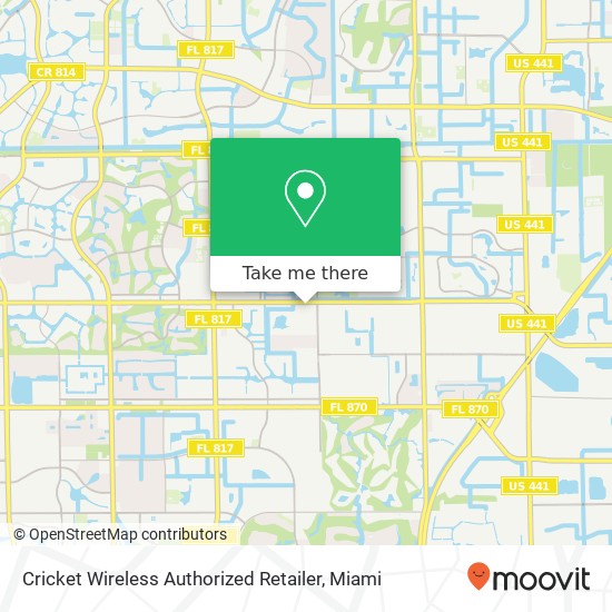 Cricket Wireless Authorized Retailer map