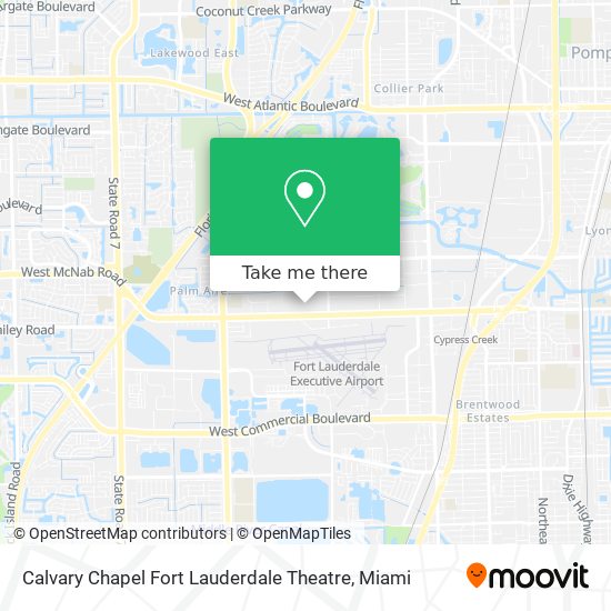 Mapa de Calvary Chapel Fort Lauderdale Theatre