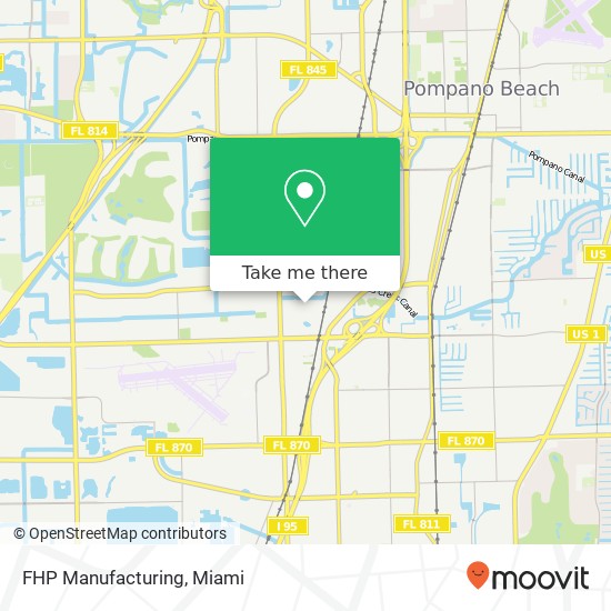 FHP Manufacturing map