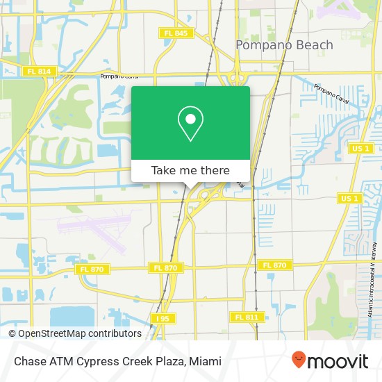 Chase ATM Cypress Creek Plaza map